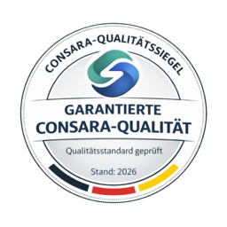 CONSARA™-Qualitätssiegel: Unabhängig geprüfte Qualitätsstandards, Stand 2026 CONSARA™-Qualitätssiegel — TEN SEG Hamburg